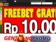 KAISARHOKI Freebet Gratis Tanpa Deposit Rp 10.000