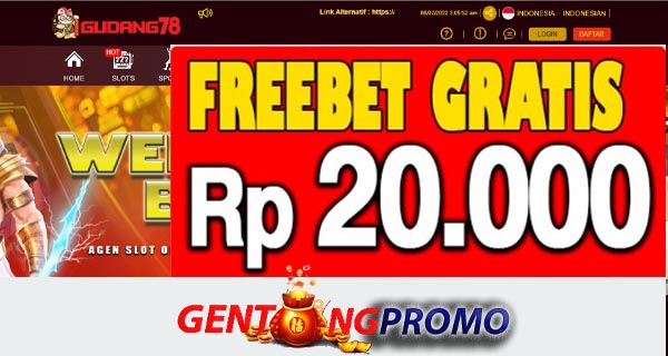 Gudang78 Freebet Gratis Tanpa Deposit Rp 20.000